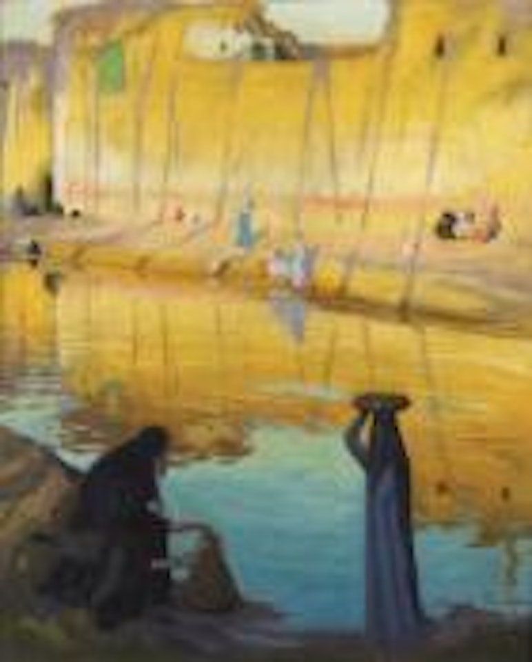 Bords du Nil a Marg - effet de soir by Emile Bernard