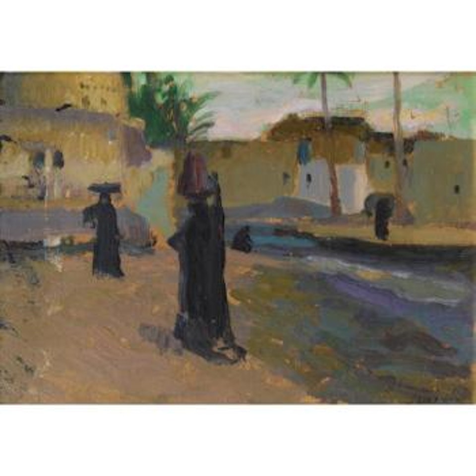 Porteuse d'eau.  Matin a Marg by Jacques Majorelle