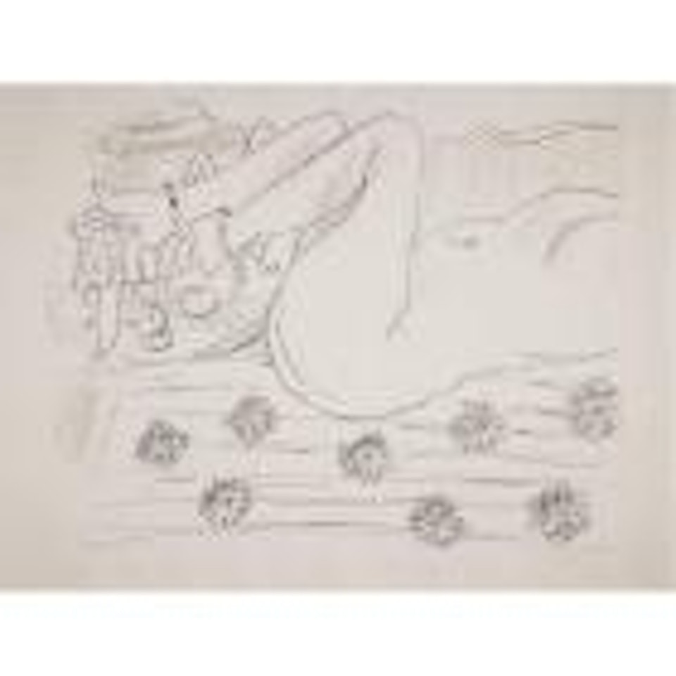 Nu etude d'un mouvement de jambes (D. 501) by Henri Matisse