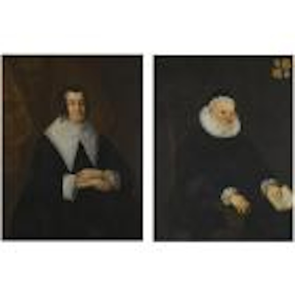 Portrait of Sir Randolph Crewe. Portrait of his wife Julia Fasey, Lady Crewe by Sir Peter Lely