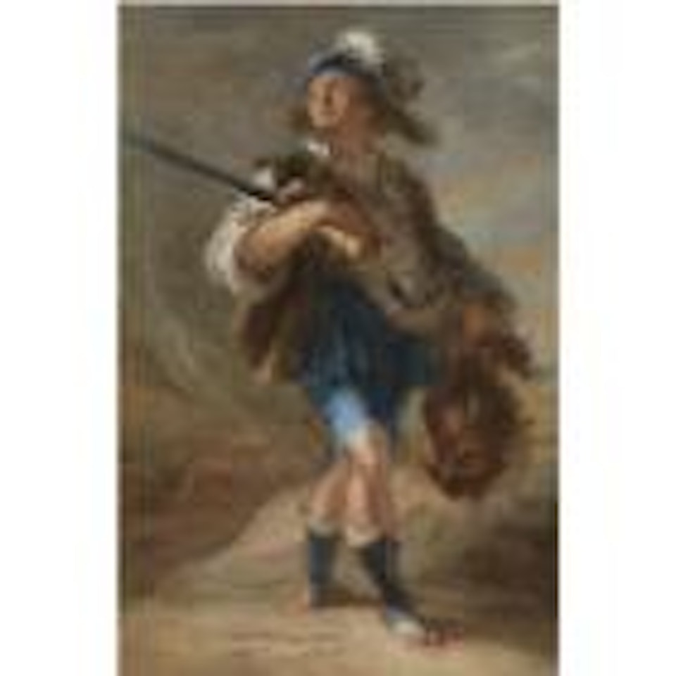 David holding the head of Goliath by Venetian School