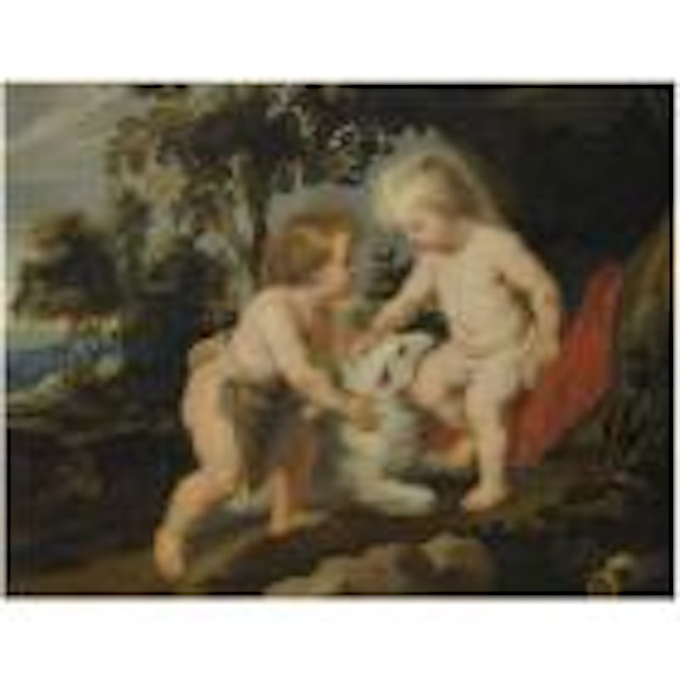 The infant Christ and St. John the Baptist in a landscape by Peter Paul Rubens