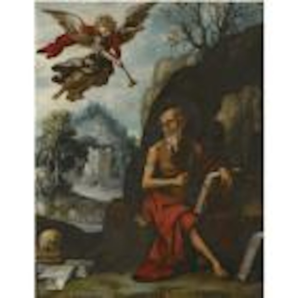 The penitent Saint Jerome by Spanish School