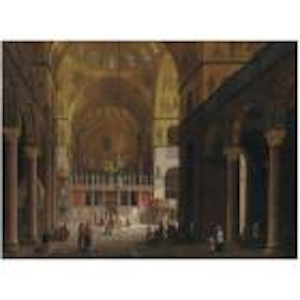 Venice, a view of the interior of the Basilica of San Marco by Carlo Canella