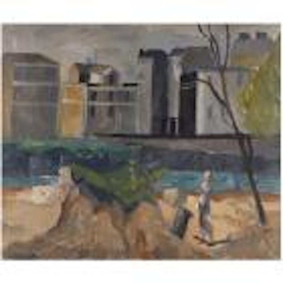 Landscape, outskirts of Paris by Christopher Wood