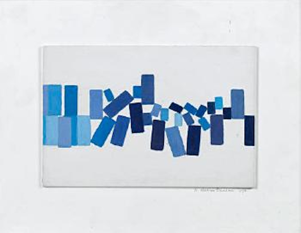 Blue oblongs no.3 (FAMILY) by Wilhelmina Barns-Graham
