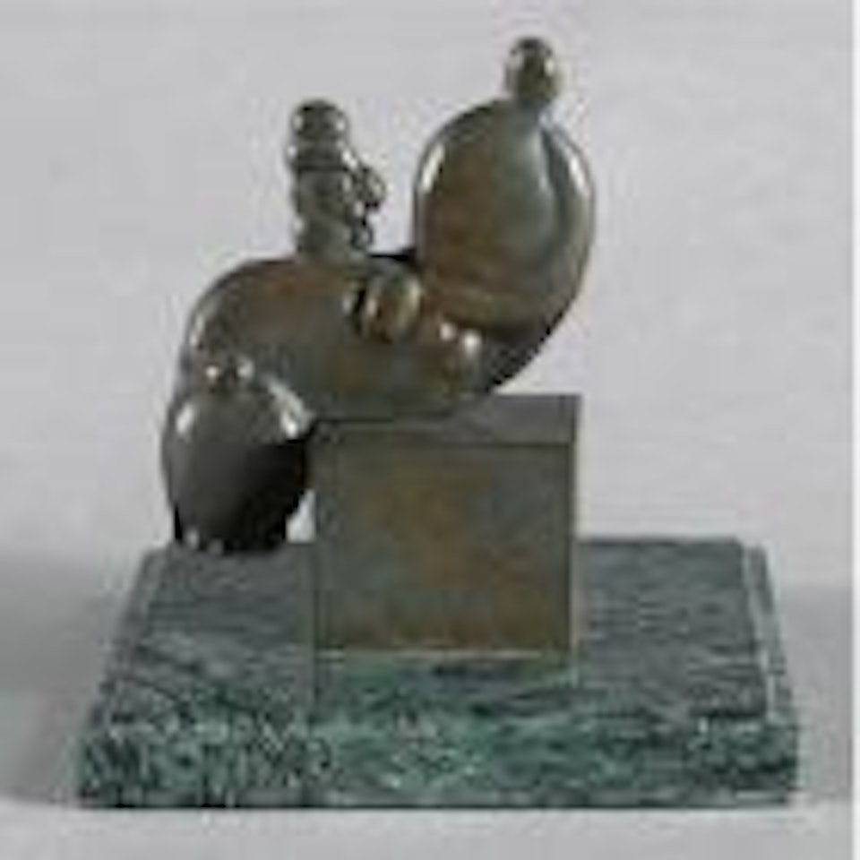 Mother with child on knee by Henry Moore