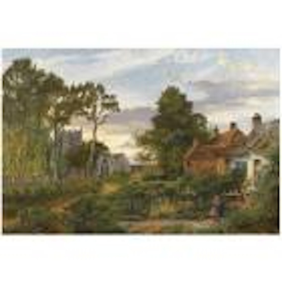 Evening, The ploughman homeward plods his weary way by Benjamin Williams Leader