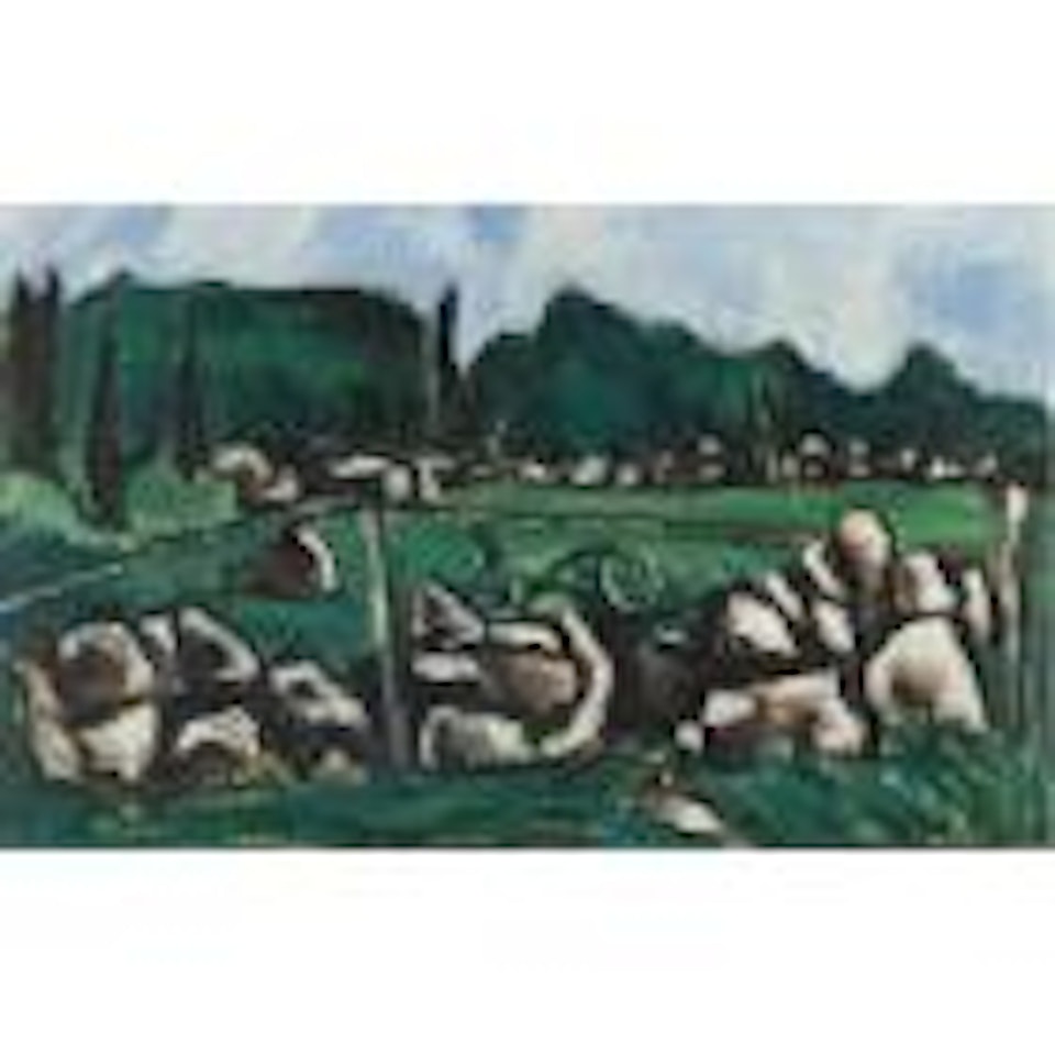 Green landscape #3 (Dogtown series) by Marsden Hartley