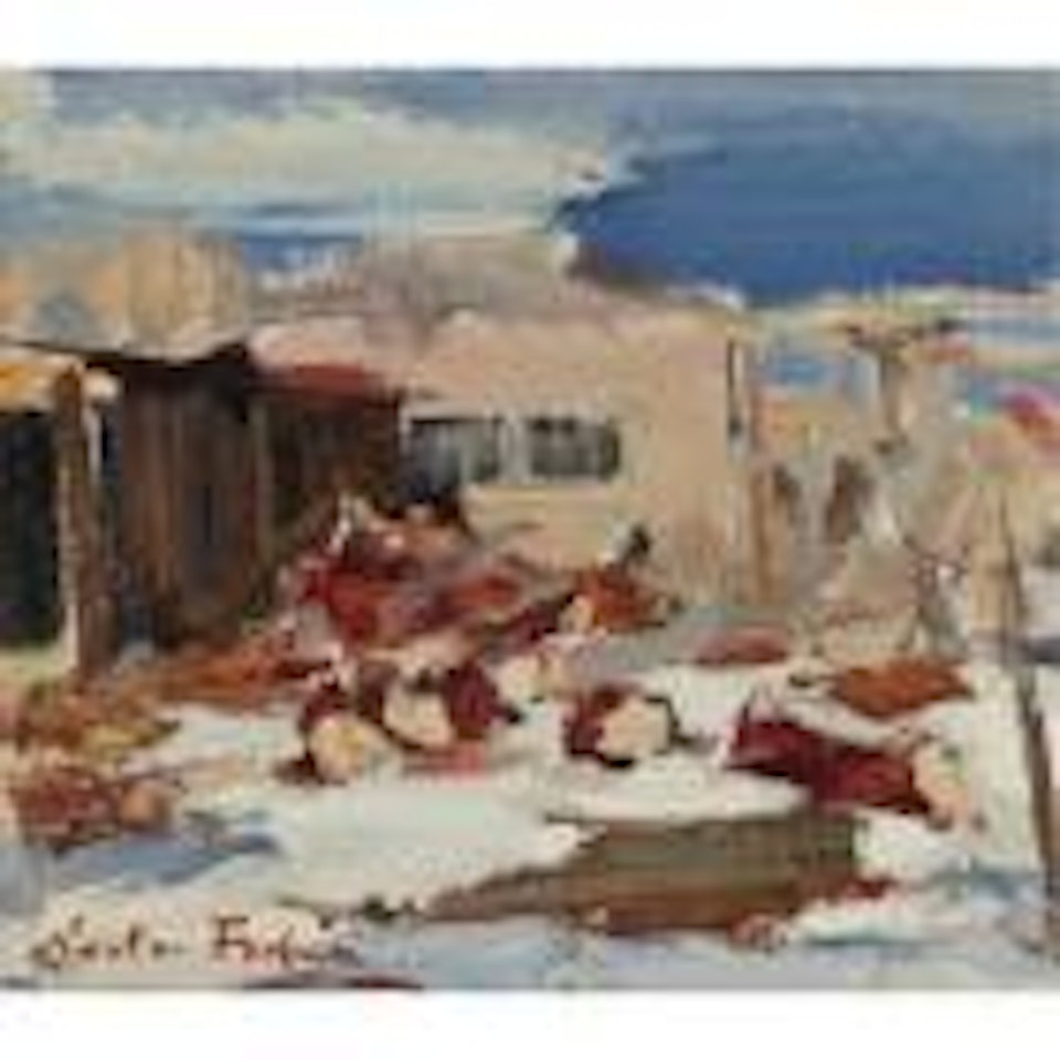 Adobe houses by Nicolai Fechin