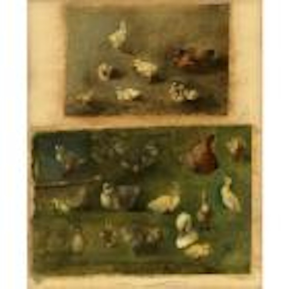 Hens chicks and ducklings by Rosa Bonheur