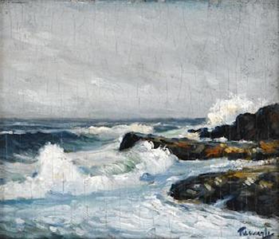 Breakers on the shore by Frederick Judd Waugh