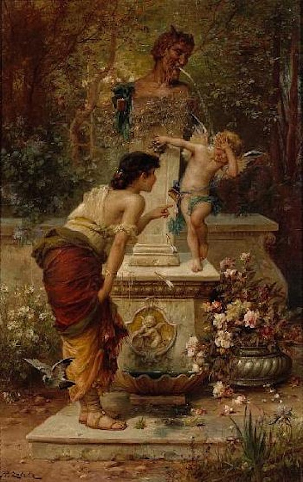 The fountain of love by Hans Zatzka