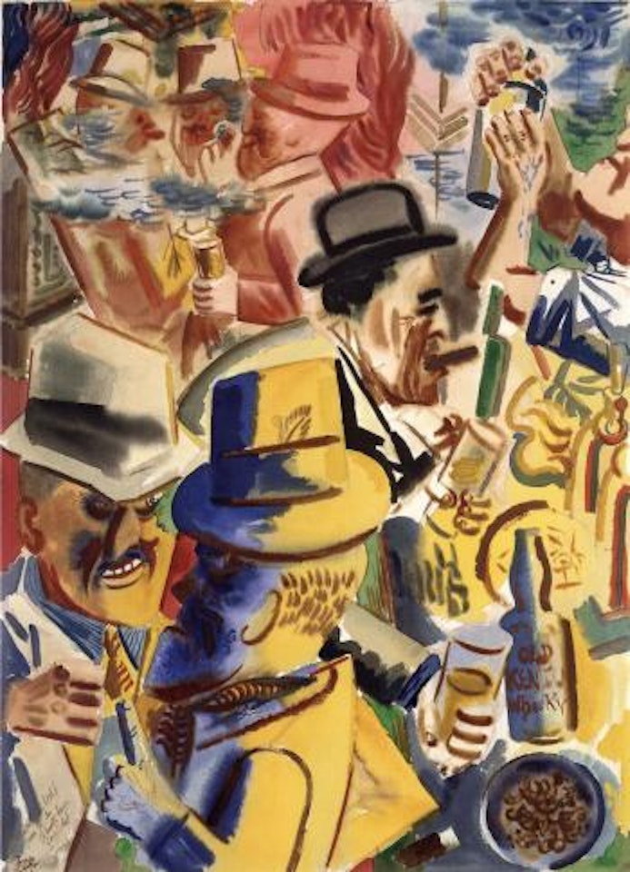 Barszene, New York by George Grosz