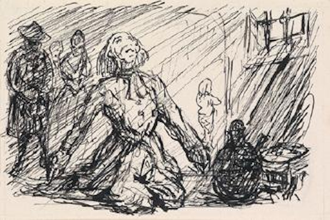 Illustration zu 'Der Vikar von Wakefield' by Alfred Kubin