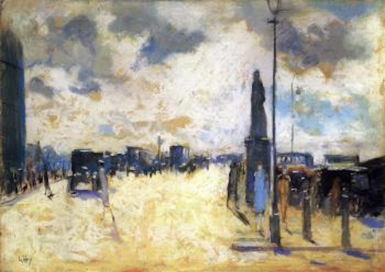 Blick uber die London Bridge by Lesser Ury