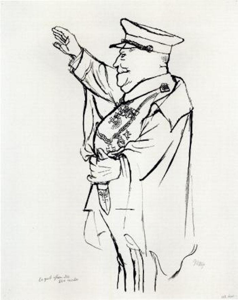 Er gab ihnen die Ehre wieder. Der Reichsprasident by George Grosz