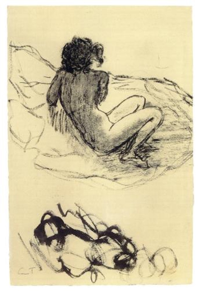 Jeune Fille sur un lit by Pierre Bonnard