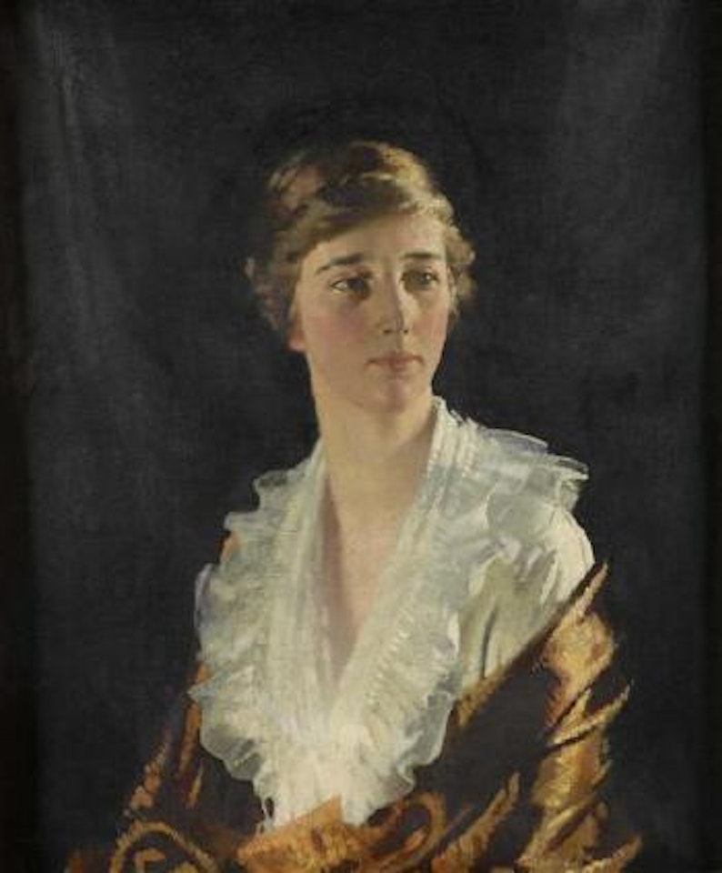 Half length portrait of Dorothy Stiles by William Orpen