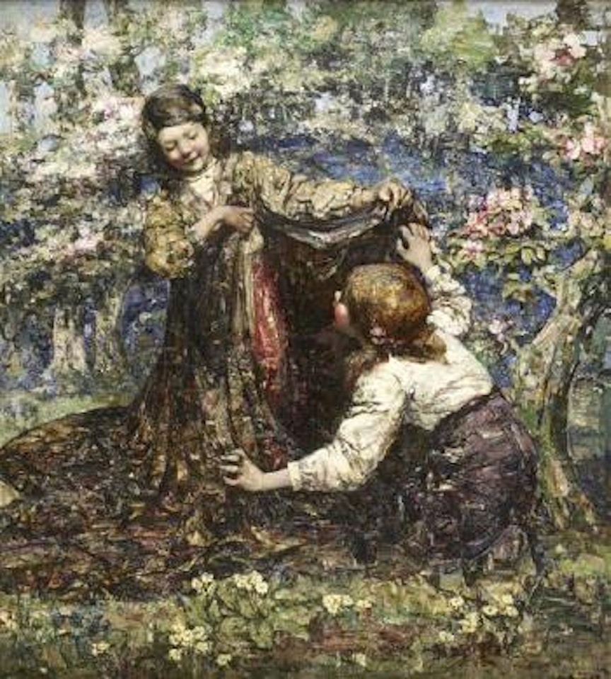 The butterfly catchers by Edward Atkinson Hornel