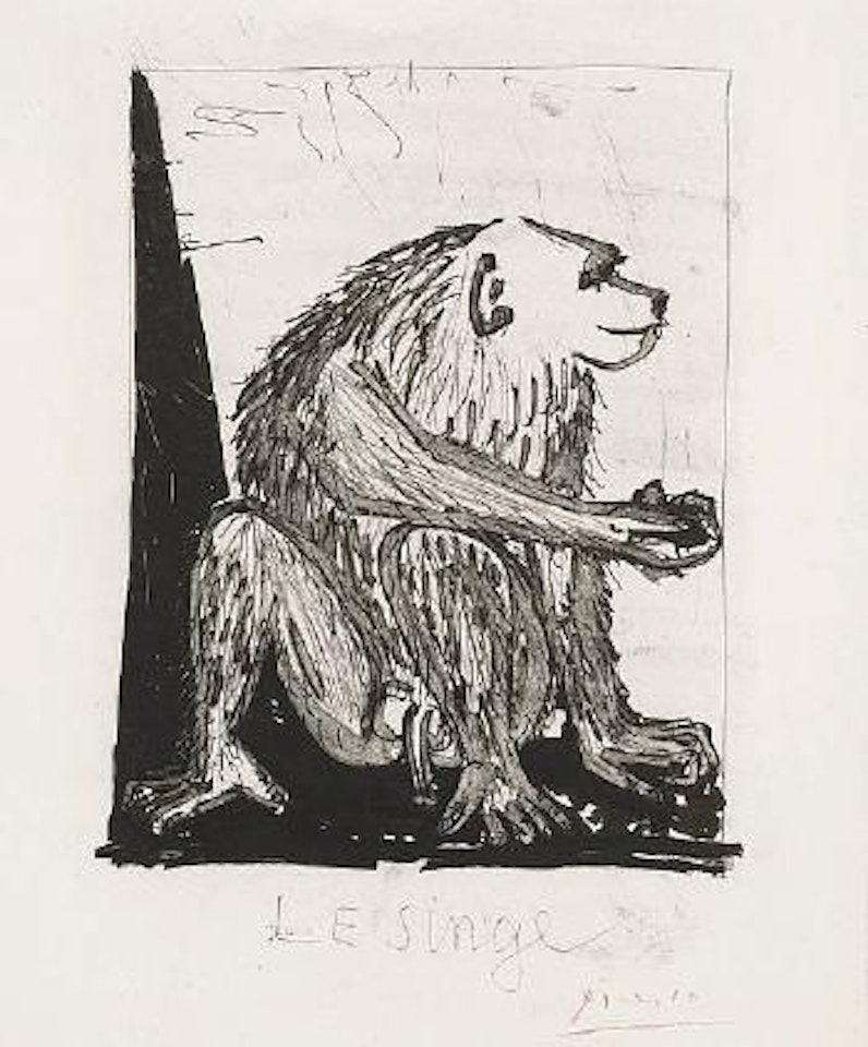 Le Singe, from Histoire Naturelle (B. 339; Ba. 586; C. bk. 37) by Pablo Picasso