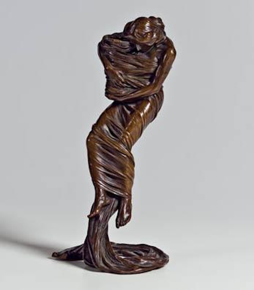 Kerzenleuchter in Gestalt einer stehenden Frau by Gustav Gurschner