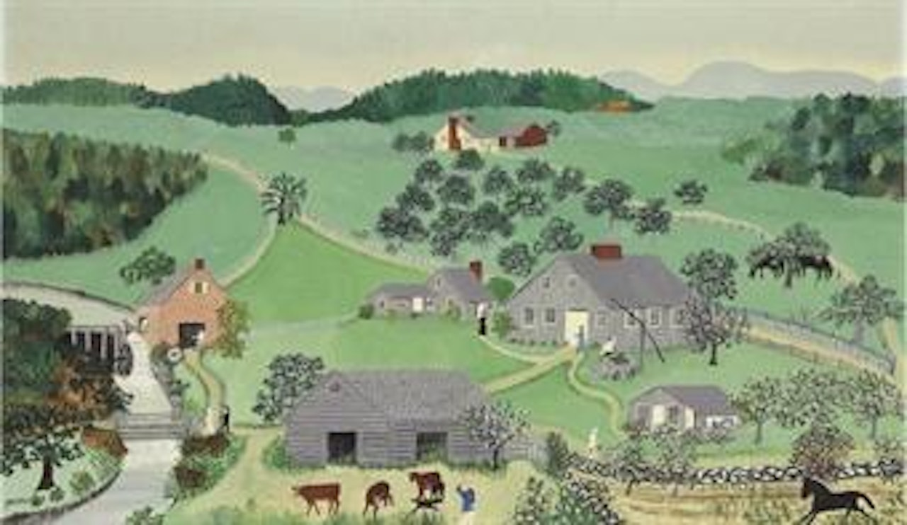 The Old Oaken Bucket by Grandma Moses