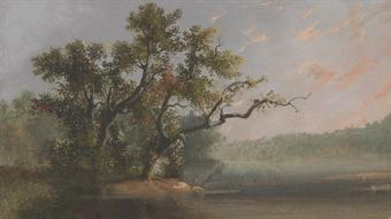 River Scene by Alfred Jacob Miller