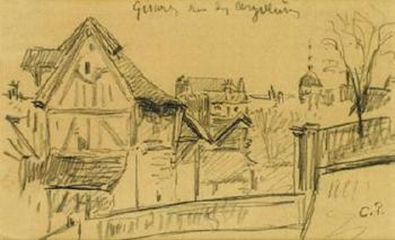 Giverny, Rue des Arguillieres by Camille Pissarro