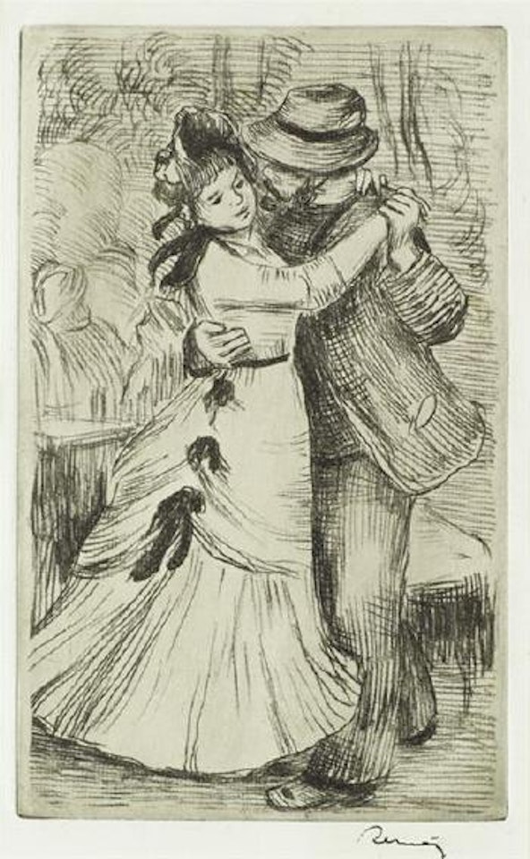 La danse a la campagne (Delteil 2) by Pierre-Auguste Renoir