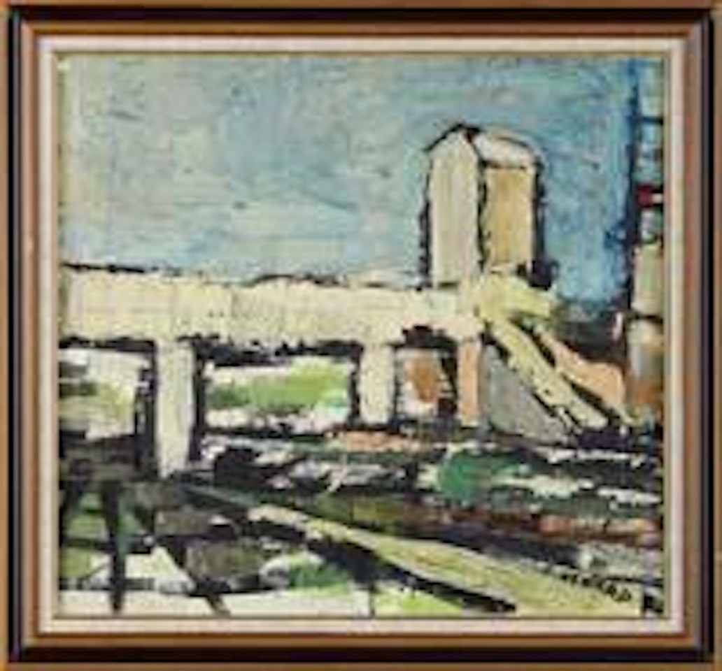Industrial city scape by Claude Venard