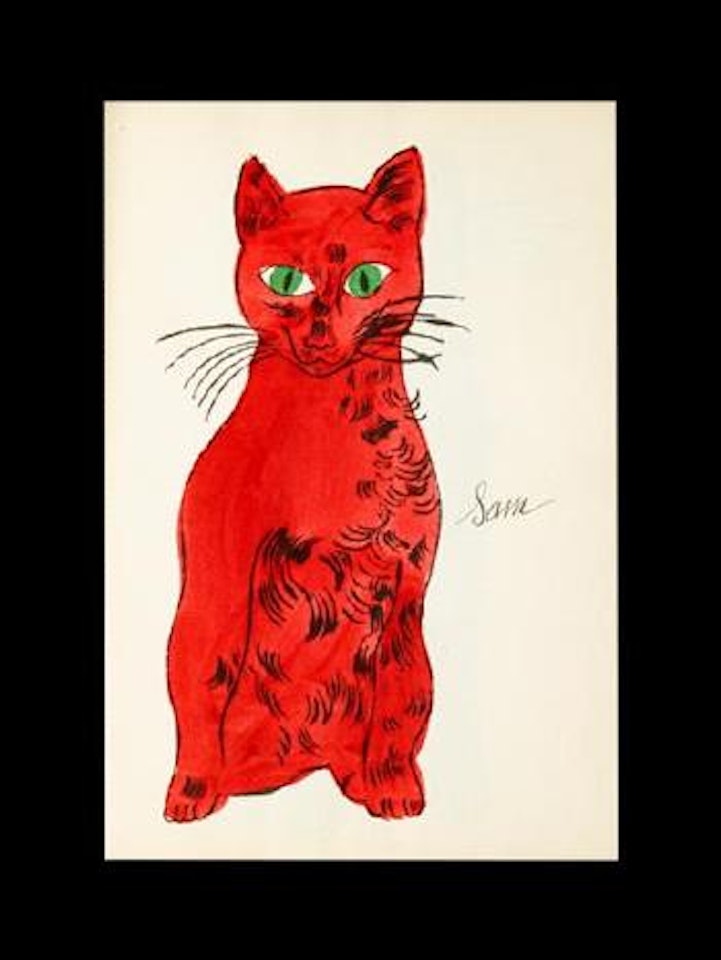 25 cats named Sam and on blue pussy [Feldman & Schellmann, IV 52A - 68A] by Andy Warhol