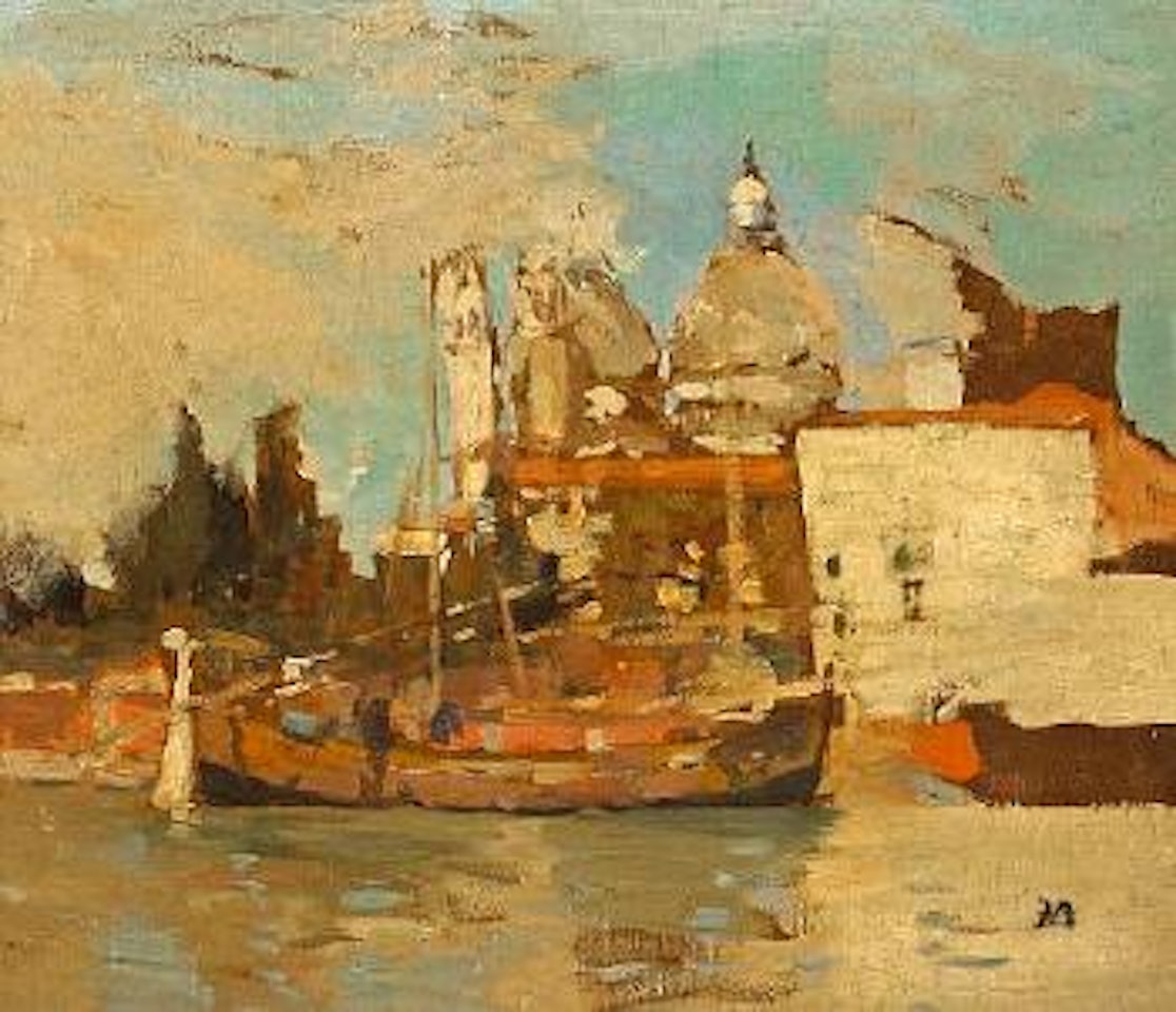 A Venetian canal scene by Sir Frank Brangwyn
