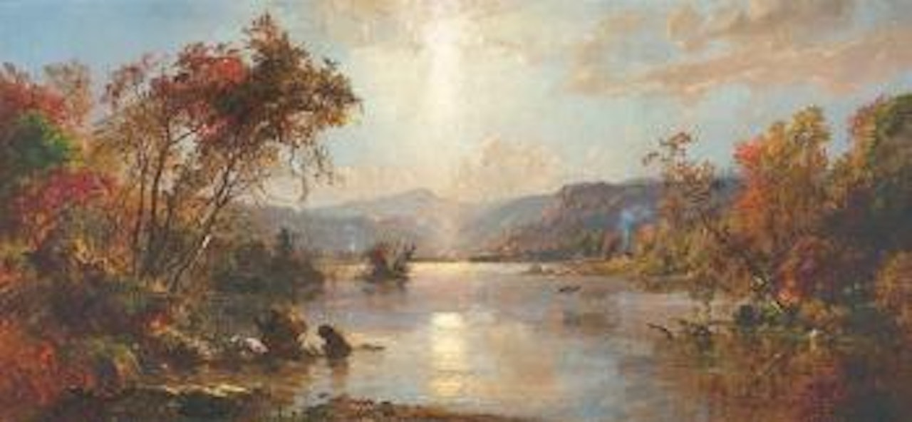 Homestead on Greenwood Lake by Jasper Francis Cropsey