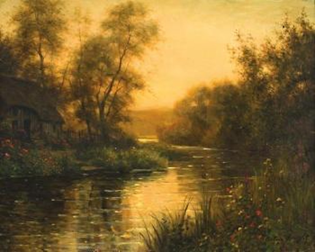 The setting sun by Louis Aston Knight