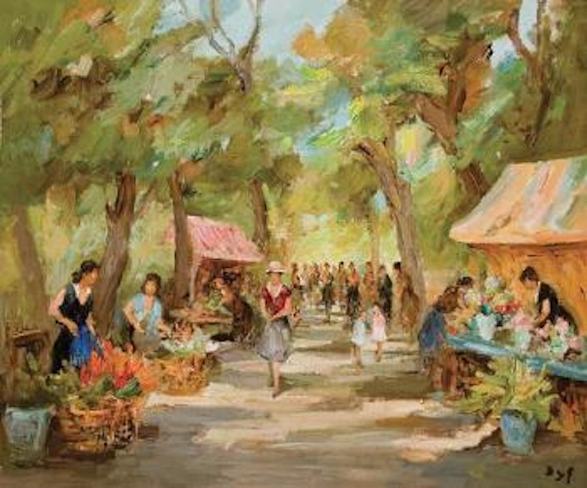 Flower market by Marcel Dyf