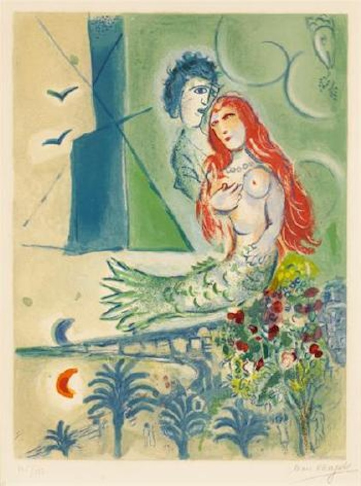 Sirene au poete by Marc Chagall