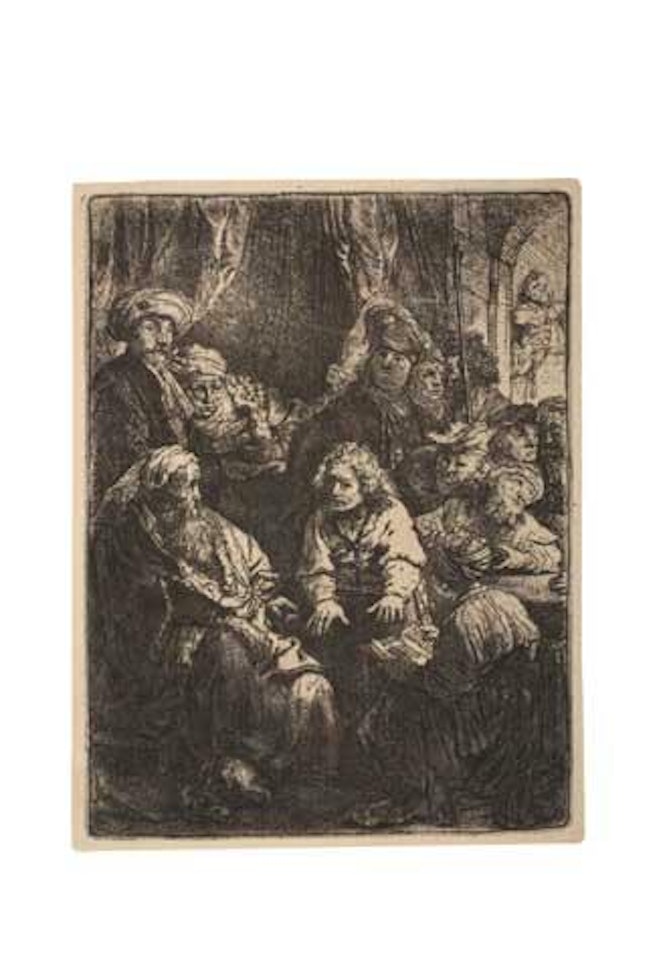 Joseph Telling his Dreams (Bartsch 37; Biörklund 38-E; Hollstein 37) by Attributed to Rembrandt Harmensz van Rijn