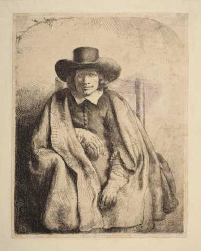 Clement de Jonghe, Printseller (Bartsch 272; Biörklund 51-C; Hollstein 272) by Attributed to Rembrandt Harmensz van Rijn