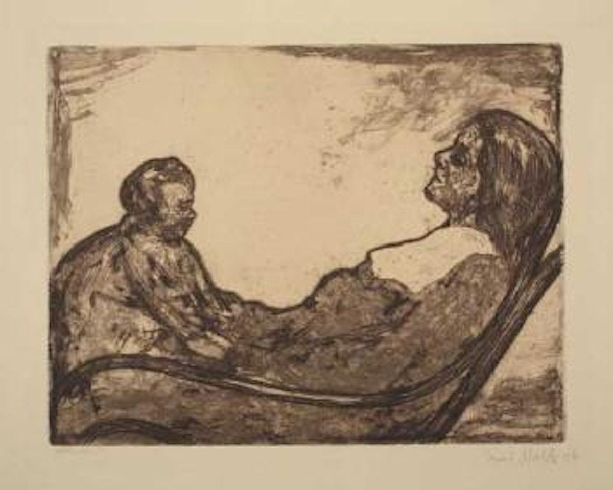 Im Schaukelstuhl (Schiefler/Mosel 27) by Emil Nolde