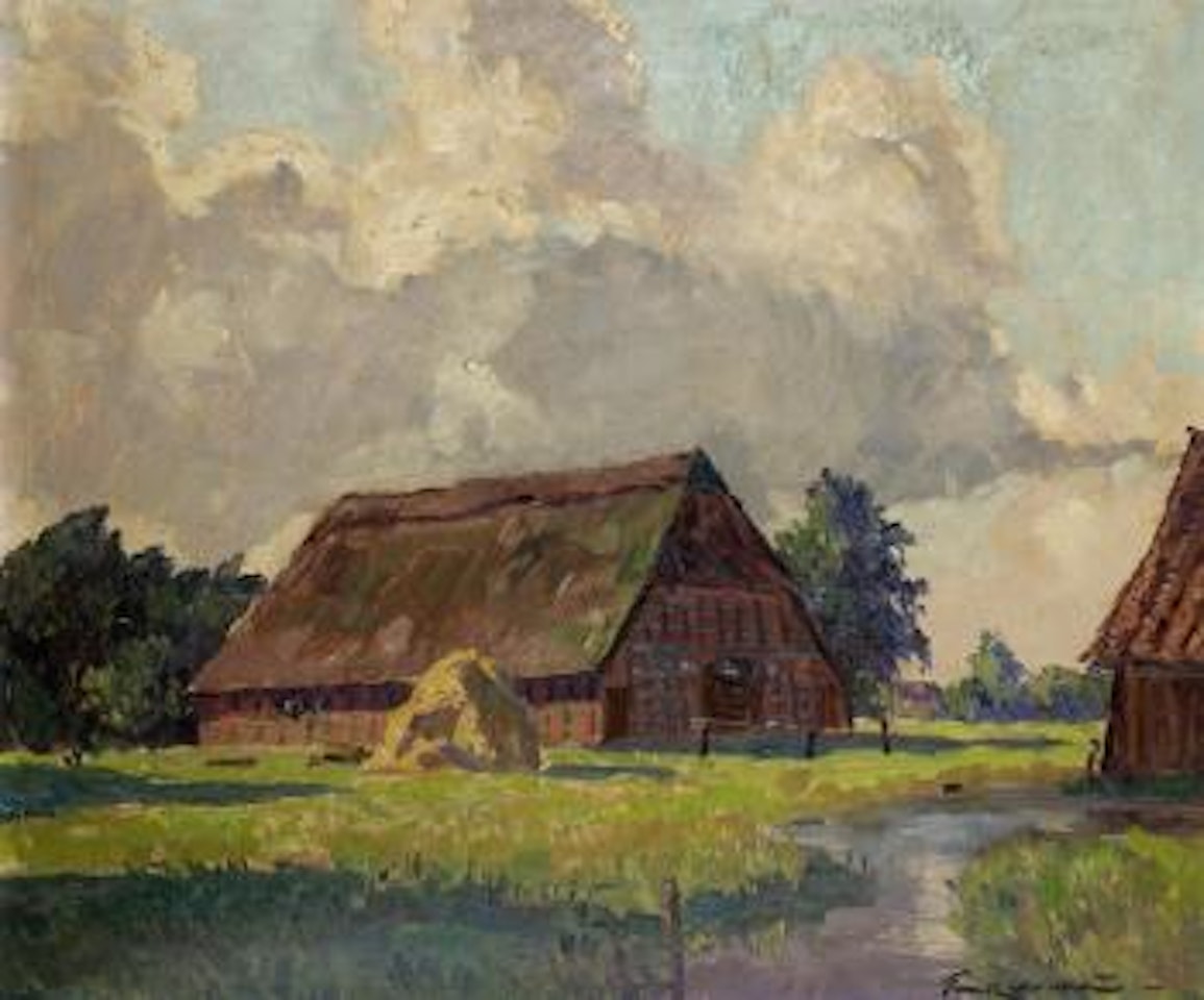 Bauernhaus im Moor by Paul Ernst Wilke