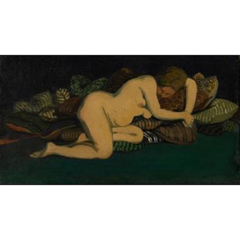Femme aux coussins by Félix Vallotton