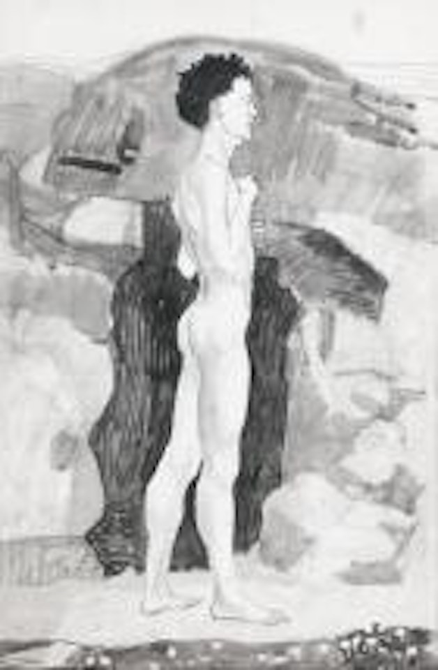 Knabe an der Quelle by Ferdinand Hodler