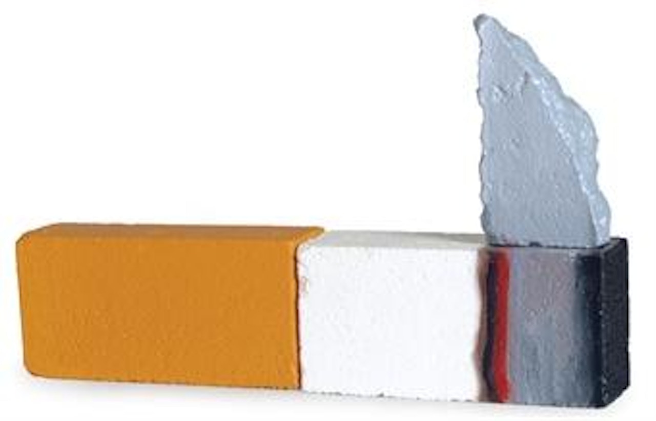 Brick Smoking Cigarette (Var #2) by Tom Wesselmann