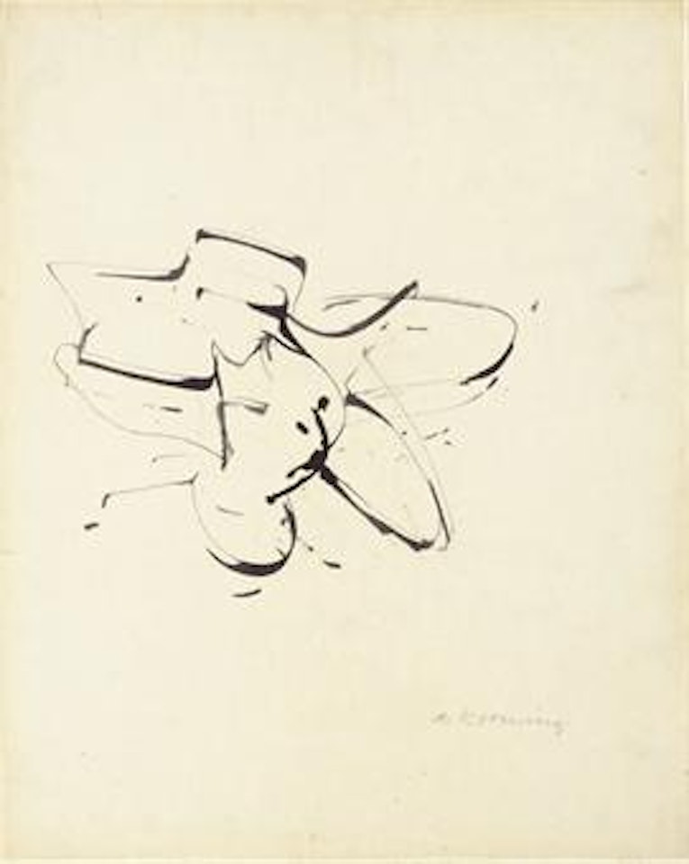 Ink Drawing #4 by Willem de Kooning