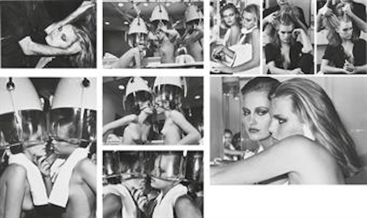 Patti Hansen and Winnie Hollman for Xavier Coiffures, New York by Helmut Newton