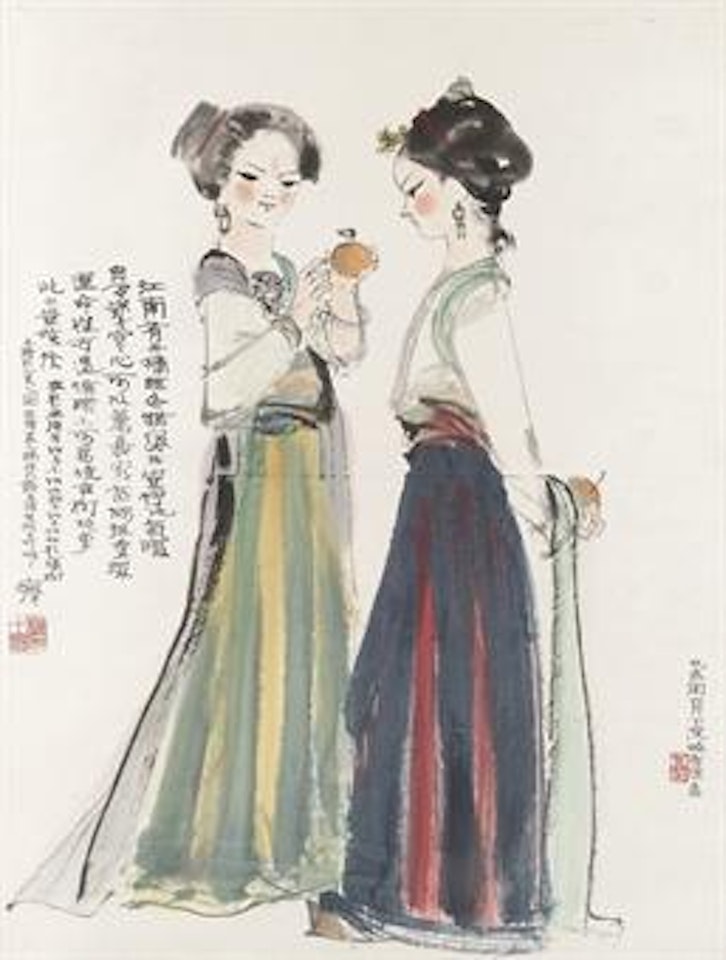 Two Beauties by Cheng Shifa
