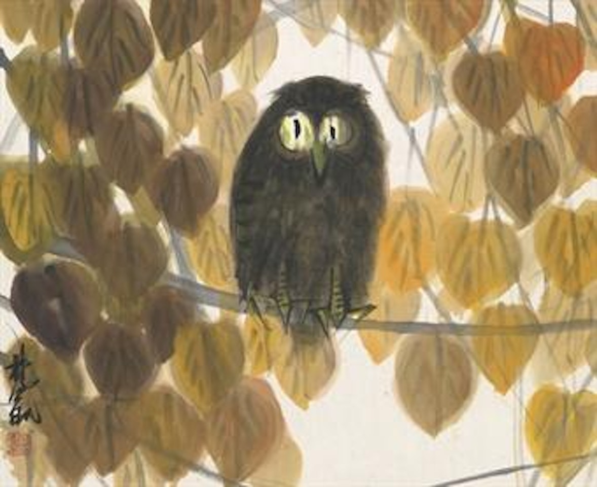 Owl by Lin Fengmian