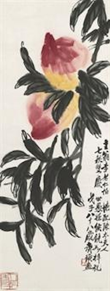 Peaches of Longevity by Qi Baishi