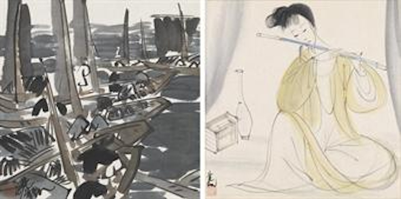 Landscape Music in Leisure by Lin Fengmian